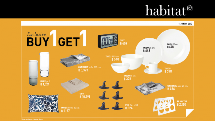 Habitat Exclusive Buy 1 Get 1