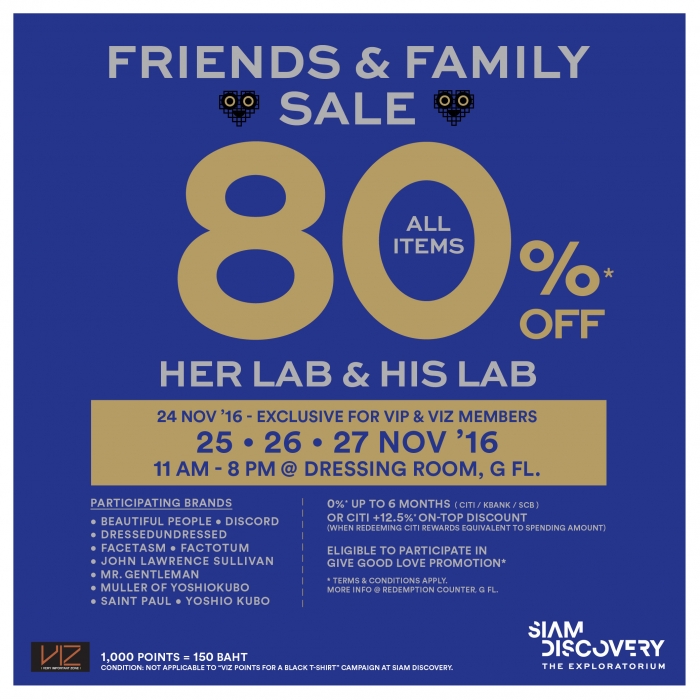 Friends & Family Sale 80% off